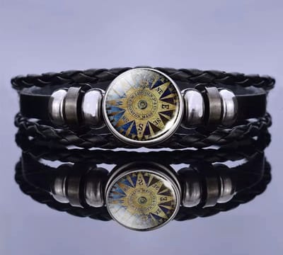 Akyol - Vriendschapsarmband - kompas armband - kompas - reizen - backpack - cadeau voor vriend -armband kompas - kompas sieraad - vriendschaps armband