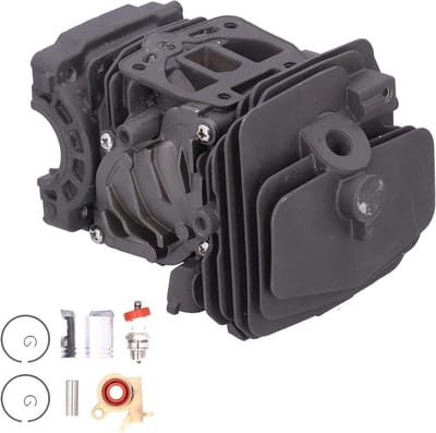 Cilinder Zuiger Set - Kettingzaag Onderdelen - Motor Onderhoud - Hoge Nauwkeurigheid - 44 mm - Zilver