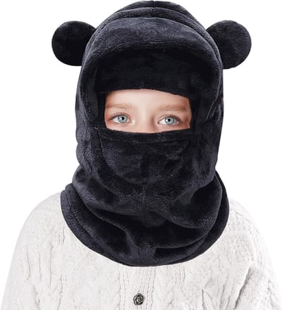 Thermische Fleece Balaclava voor Kinderen, Winddicht Ski Masker, Multifunctionele 3-in-1 Warme Hoed met Nekbedekking en Gezichtsbedekking voor Jongens en Meisjes