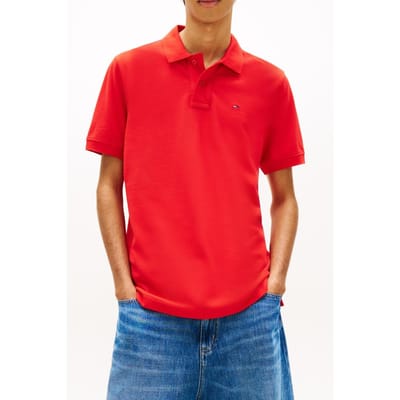 Tommy Hilfiger Tjm Regular Essential Polo Rapid Red Taglia: XXL | Polo Outlet | Uomo | Rosso