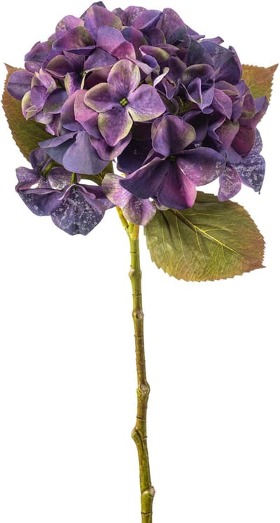 Emerald - Kunstbloem Hortensia steel 47cm paars - Kunstplant voor binnen