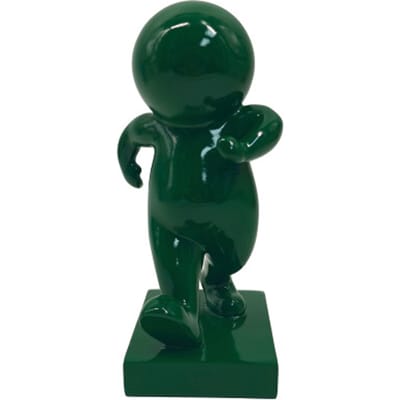 Present Time Ornament Amigo Walking Medium - Groen - 10.5x9.8x20cm - Modern - Kunststof
