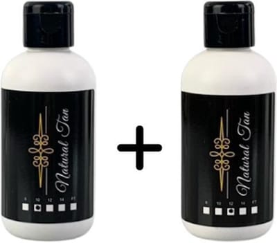 Natural Tan - Spray Tan vloeistof 10% + 12% - 2x100ml - zelfbruiner