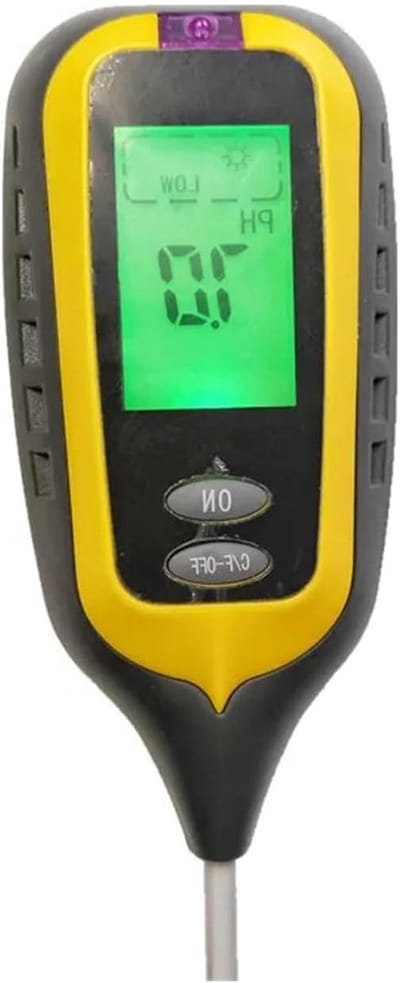 Bodemtester 4-in-1 - Grondmeter Vochtigheidsmeter - Planten Verzorgen - Meet Licht Vocht PH Temperatuur - 35x8x6cm - Niet gespecificeerd