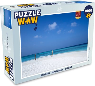Puzzel Strand - Hangmat - Lucht - Legpuzzel - Puzzel 1000 stukjes volwassenen
