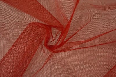 Tule stof - Rood - 150cm breed - 50 meter