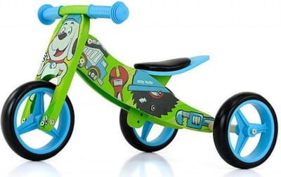 Milly Mally 2-in-1 Loopfiets Jake Bob - Loopfiets - Jongens - Blauw