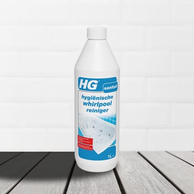 HG hygiënische whirlpool reiniger - 1L - verwijdert kalk, vet, zeep en olie - veilig in gebruik voor whirlpool en jacuzzi's