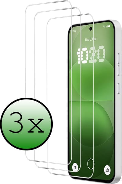 Screenprotector - 3 Stuks Geschikt voor Nothing Phone (4a) Pro - Extra Sterk - Beschermglas - Gehard Glas - Tempered Glass - Screen Protector