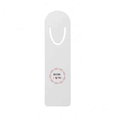 Hacebo® - brother I love you metalen boekenlegger - Broer - de liefste broer - verjaardagscadeau - verjaardag - cadeau - cadeautje voor broer - broer artikelen - kado - geschenk - gift Bladwijzer boekenleggers - 12.7 cm x 3.2cm