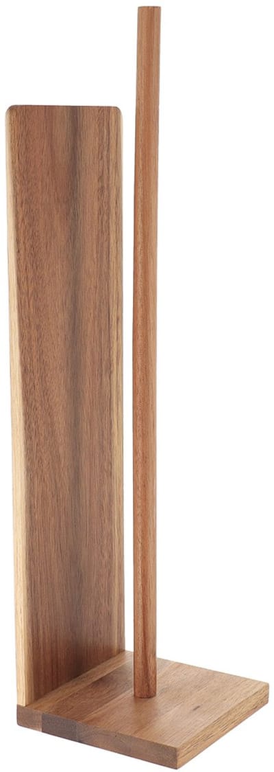 Tendance Wc/toiletrolhouder reservoir - donkerbruin - acacia hout - 48 cm