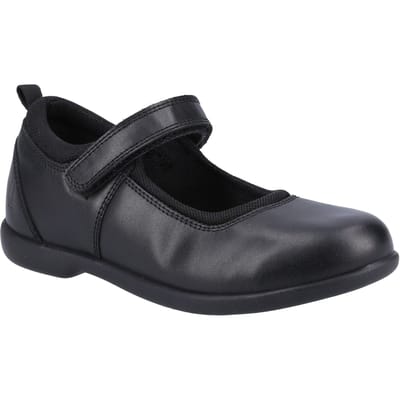 Hush Puppies Bianca JNR Meisjes Zwart Leren Schoenen