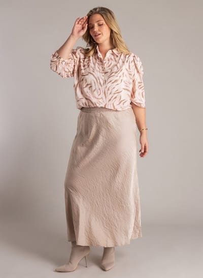 YEST CURVE Vajenna Essential Tops - Antique White/Multi - maat X-0(44)