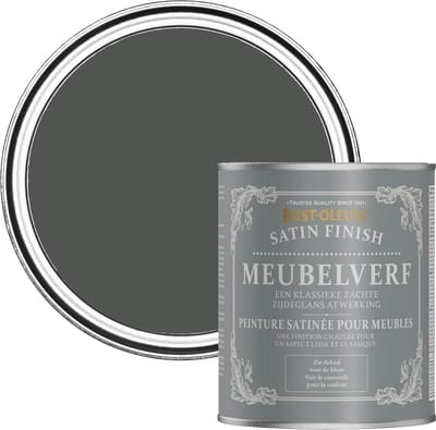Rust-Oleum Donkergrijs Meubelverf Zijdeglans - Grafiet 750ml