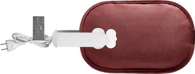 Terraillon Elektrische warmtekruik - Draadloos - Buikverwarmer - Rugverwarmer - tot wel 6 uur warm - binnen 12 min opgeladen - Velvet