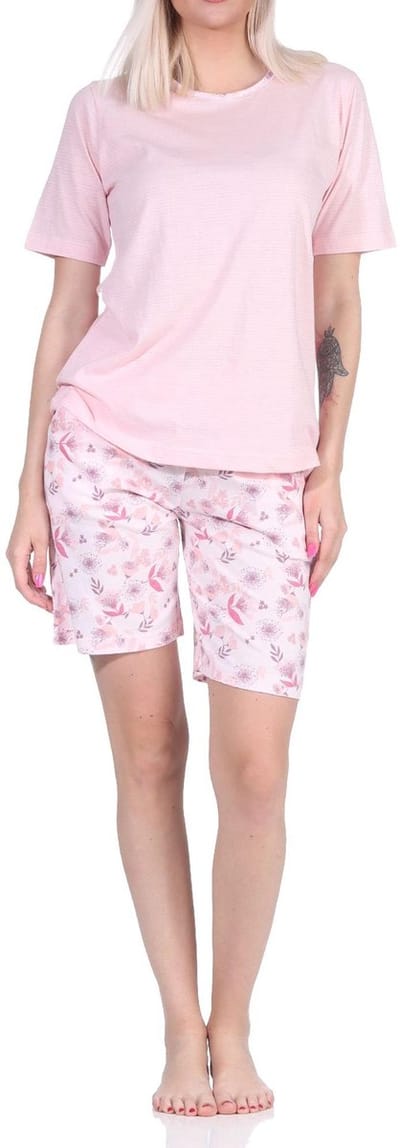 Elegante dames shorty pyjama met korte mouwen - ook in overmaatse maten