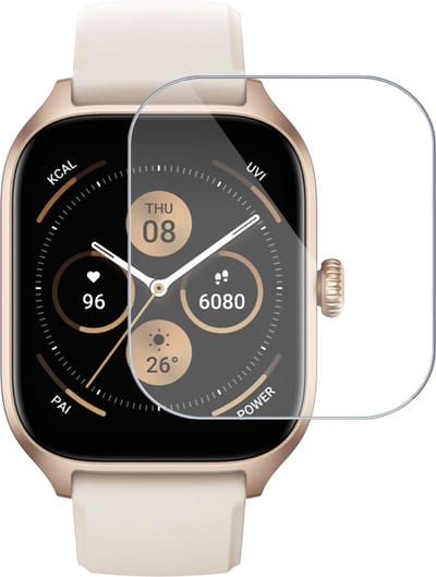 Screenprotector geschikt voor Amazfit GTS 4 - Folie Screen Protector geschikt voor Amazfit GTS 4