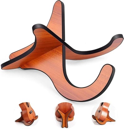 Zeynomax - Universele ukelelenstandaard - Inklapbare houder - Voor ukelele en gitaar - Houten standaard - Geschikt voor viool en meer - Compact en p..