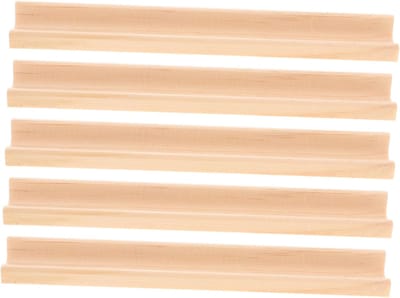 Domino Houder - Tegelrek - Bordspellen Organiseren - Stabiele Antislip Basis - 5 Stuks - Beige