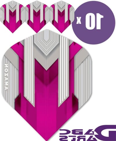 Dart Flights - Dart Vleugels - Precisie Werpen - Extra Sterk 100 Micron - 30 Stuks - Zilver Roze