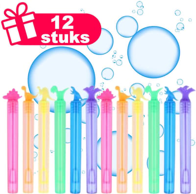 Henbrandt - 12 Stuks Dinosaurus Mini Bellenblaas Staafjes (4ml) - Belleblaas Traktatie uitdeelcadeautjes voor kinderen & peuters - Traktaties en kinderverjaardagen - Klein grabbelton speelgoed voor in traktatie uitdeelzakjes