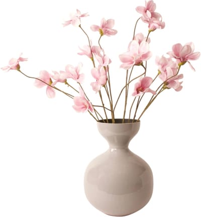 WinQ-Vaas Solena 33cm Grijs-decoratie Vaas-Vaas voor bloemen