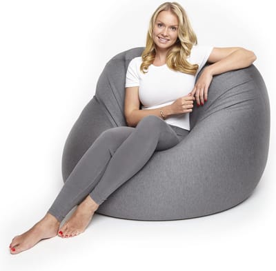 Lumaland - Zitzak Flexi Comfort - Beanbag - Verschillende maten - 155 x 100 cm - LARGE - Donkergrijs