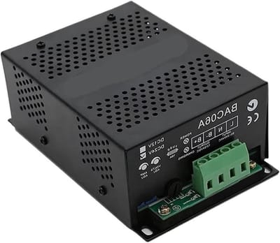 Intelligente Acculader - Druppellader - Accu Onderhoud - Twee Traps Laden - 6A 12V/24V - Zwart