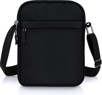 Golden crown - Schoudertas voor heren - Grote capaciteit - Modieuze crossbodytas - Lichte canvas boodschappentas - Multifunctionele tas - Geschikt voor ...