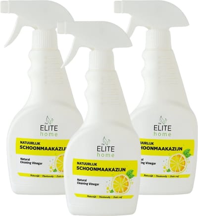 The Elite Home - Natuurlijke Schoonmaakazijn - 3 stuks