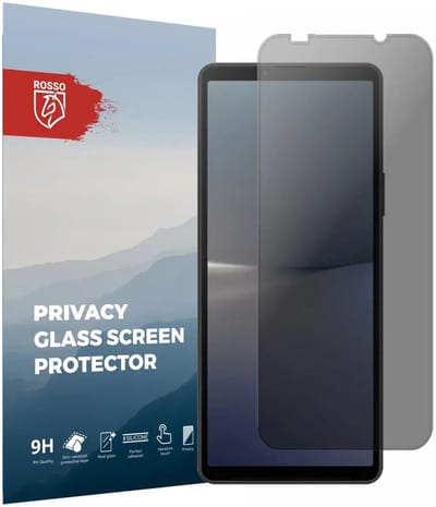 Rosso Privacy Screen Protector Geschikt voor de Sony Xperia 10 V - 9H Gehard Glas - Case Friendly Tempered Glass - Eenvoudige Installatie