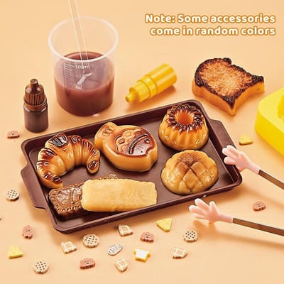 Doe-het-zelf Maakset Set Zacht Siliconen Knijp Voedsel Speelgoed Creatieve Set Decompressie Dessert Serie Handgemaakte Speelgoedjes Verjaardagscadeaus Tas Hanger with box