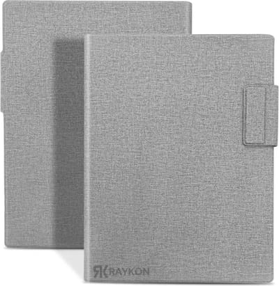 Raykon Klassieke Hoes Geschikt voor reMarkable Paper Pro - Magnetische Tablet Cover - Folio - Case - Grijs