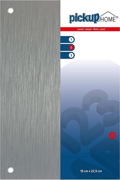 Pickup 3D Home plaat alu sandwich blanco Dibond 3 mm - 22,5x15 cm