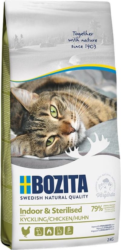 Bozita Indoor & Sterilised Serie - Graanvrije Droogvoer - Ren - 2kg