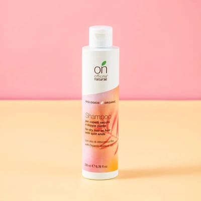 onYOU Shampoo voor droog en beschadigd haar met biologische abrikozenolie - biologische shampoo voor chemisch behandeld, gekleurd, frizzy en fijn haar - 200 ml - Officina Naturae
