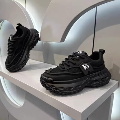 Herenschoenen voor heren zomer trendy merk casual sportschoenen voor hardlopen, antislip dikke zool, en hoge opstaande rand naar binnen. 44 gray