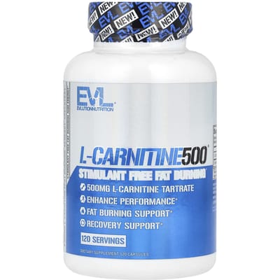 EVLution Nutrition, L-Carnitine500®, 500 mg, 120 Capsules