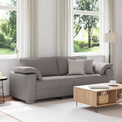 vidaXL - 3-Zits - Sofa - Taupe - 220 - cm - Stof