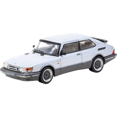 Speedmaster Japan TARMACWORKS Saab 900 Turbo Zilver Afgewerkt Model 1/64 T64G-056-SL gray