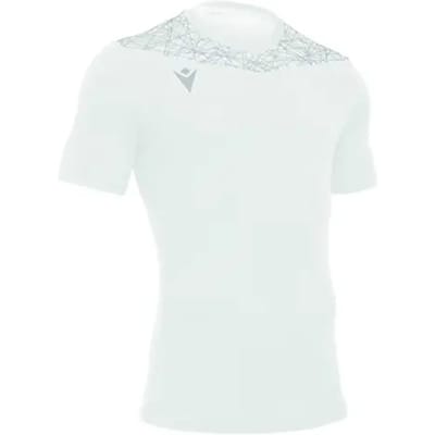 Macron Nash Shirt Korte Mouw Kinderen - Wit / Zilver | Maat: 7-8 Y