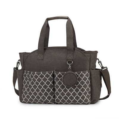 Luiertas - Grote multifunctionele luiertas voor baby's - Reisluiertas voor dames (Bruin)