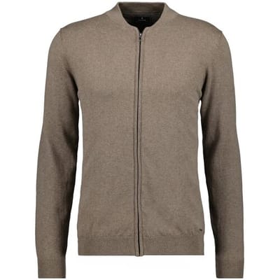 Ragman Vest Solid Color Zip Cardigan College Collar Cotton Cashmere Camel / male