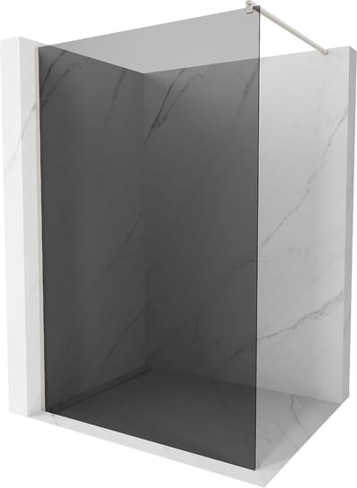Mexen Kioto Douchewand Walk-in 70 x 200 , grafiet 8 mm, geborsteld nikkel - 800-070-101-97-40