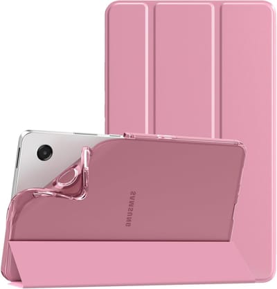 Beschermhoesje voor Samsung Galaxy Tab A11/A9 8,7 inch (2025/2023) - Dun, zacht TPU, doorschijnend, mat, roze, schokbestendig en lichtgewicht
