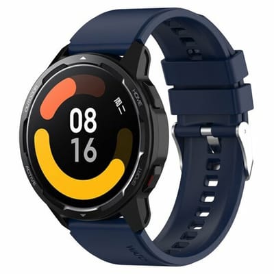 By Qubix - Siliconen sportband - Donkerblauw - Geschikt voor Xiaomi Redmi Watch 5 Active / Redmi Watch 5 Lite