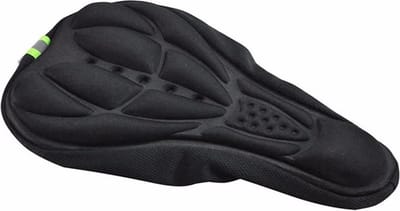 3D Fiets Zadelhoes - Cover - Overtrek - Uniseks - One Size - Volwassenen - Beschermkussen - Zwart