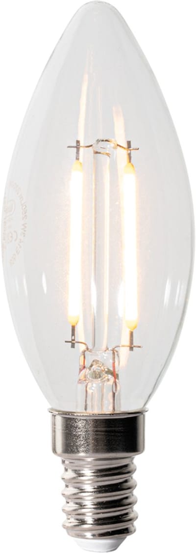 LUEDD E14 dimbare LED lamp B35 helder 3W 250 lm 2200K