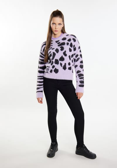 Mymo Gebreide trui Dames violet