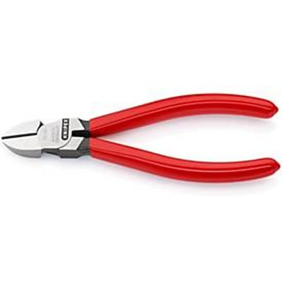 KNIPEX Zijsnijtang, L 140 mm, gepolijste kop, vanadium-elektrostaal, hardheid van de snijkanten 62 HRC, kunststof handvat